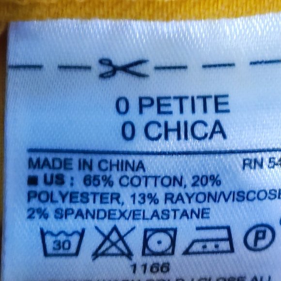 Old Navy Rockstar Mr Rock Summer Squash super skinny yellow Woman's size 0 - Picture 7 of 9